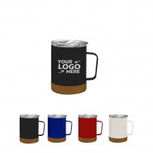 Insulated Stainless Steel Cork Mug 12 Oz.